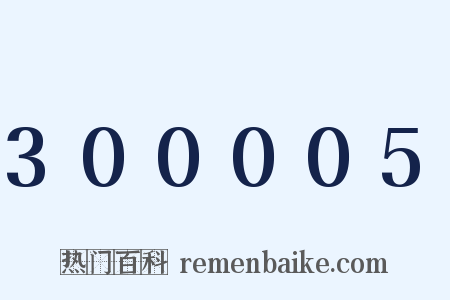300005是什么意思的图片
